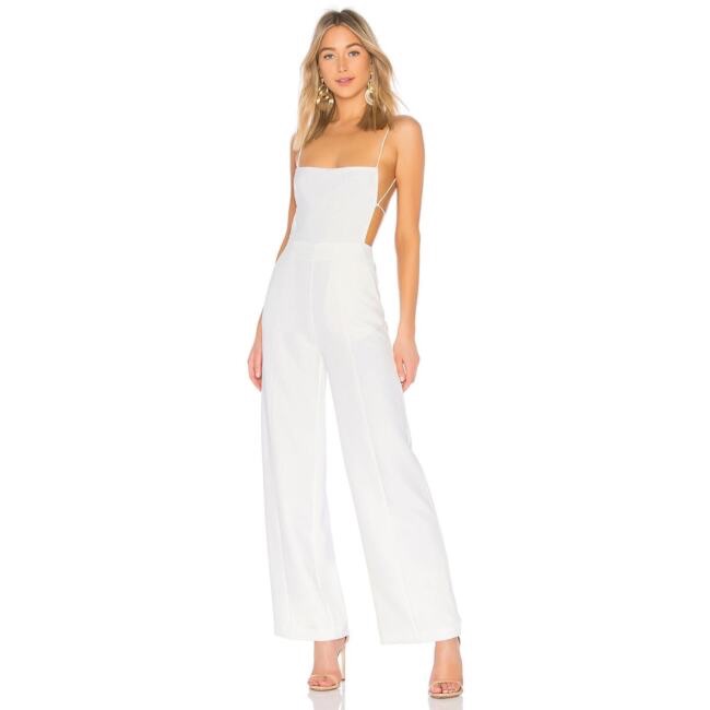 Nbd Prosecco Jumpsuit In Ivory